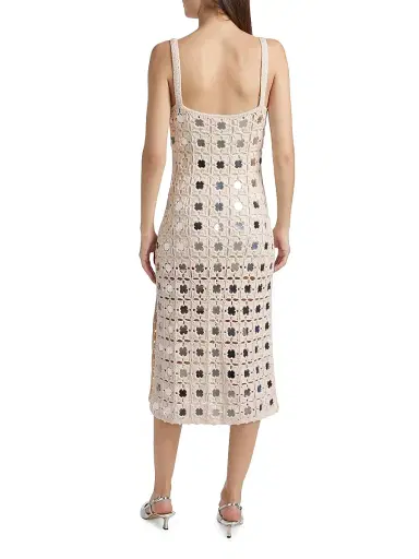 Toccin Women's Clementine Mirror Crochet Midi-Dress - | Thumbnail 5 Toccin Women's Clementine Mirror Crochet Midi-Dress - | Thumbnail 5