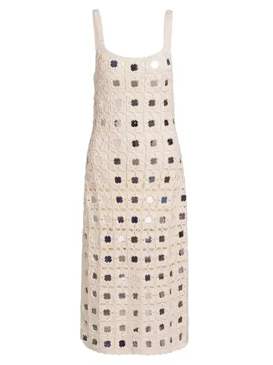 Toccin Women's Clementine Mirror Crochet Midi-Dress - | Thumbnail 1 Toccin Women's Clementine Mirror Crochet Midi-Dress - | Thumbnail 1