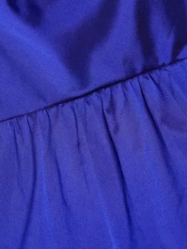Amsale Women's Taffeta V-Neck Tiered Gown - Cobalt | Thumbnail 6 Amsale Women's Taffeta V-Neck Tiered Gown - Cobalt | Thumbnail 6