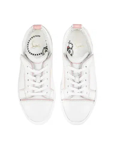 Christian Louboutin Little Kid's & Kid's Funnyto Sneakers - Pink 13 (Child) | Thumbnail 6 Christian Louboutin Little Kid's & Kid's Funnyto Sneakers - Pink 13 (Child) | Thumbnail 6