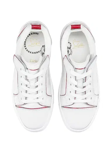 Christian Louboutin Little Kid's & Kid's Funnyto Sneakers - White 1 (Child) | Thumbnail 5 Christian Louboutin Little Kid's & Kid's Funnyto Sneakers - White 1 (Child) | Thumbnail 5