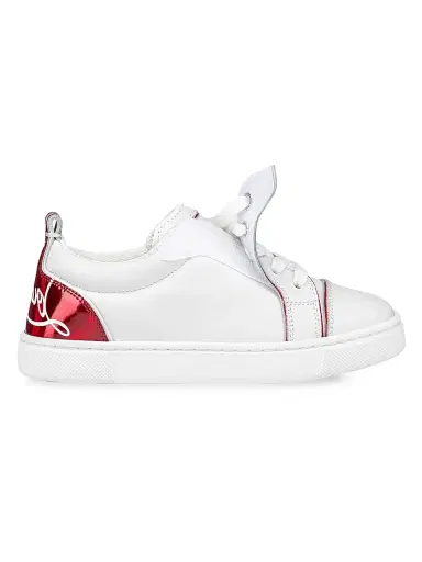 Christian Louboutin Little Kid's & Kid's Funnyto Sneakers - White 1 (Child) | Thumbnail 6 Christian Louboutin Little Kid's & Kid's Funnyto Sneakers - White 1 (Child) | Thumbnail 6
