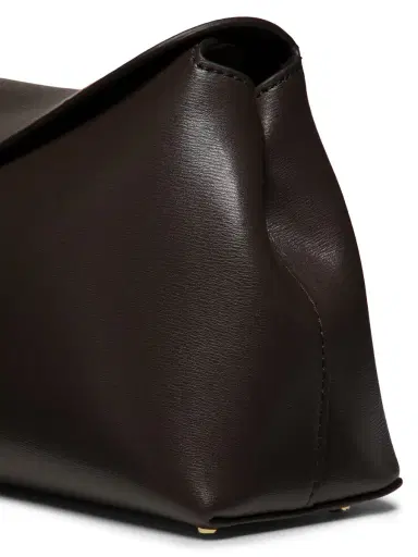 Toteme Women's T-Lock Convertible Leather Clutch - Bark | Thumbnail 4 Toteme Women's T-Lock Convertible Leather Clutch - Bark | Thumbnail 4