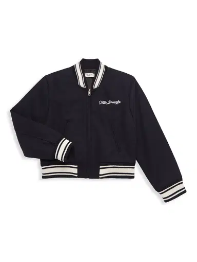 Golden Goose Little Kid's & Kid's Golden Wool-Blend Bomber Jacket - Dark Blue | Thumbnail 1 Golden Goose Little Kid's & Kid's Golden Wool-Blend Bomber Jacket - Dark Blue | Thumbnail 1