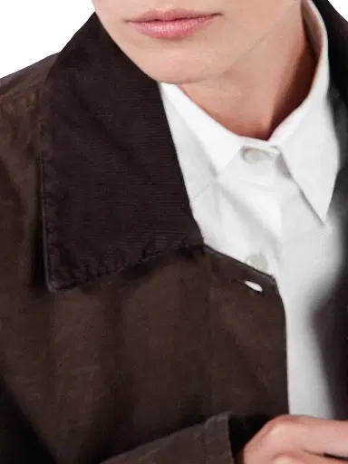 Prada Women's Canvas Jacket - Brown | Thumbnail 6 Prada Women's Canvas Jacket - Brown | Thumbnail 6