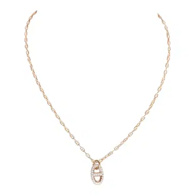 HERMÈS Hermes Farandole Pendant PM Necklace 18K Rose Gold Hardware & Diamonds | Thumbnail 1 HERMÈS Hermes Farandole Pendant PM Necklace 18K Rose Gold Hardware & Diamonds | Thumbnail 1