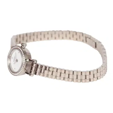 HERMÈS Hermes Faubourg Watch Mini White Lacquered 18K White Gold Hardware & Diamonds | Thumbnail 2 HERMÈS Hermes Faubourg Watch Mini White Lacquered 18K White Gold Hardware & Diamonds | Thumbnail 2