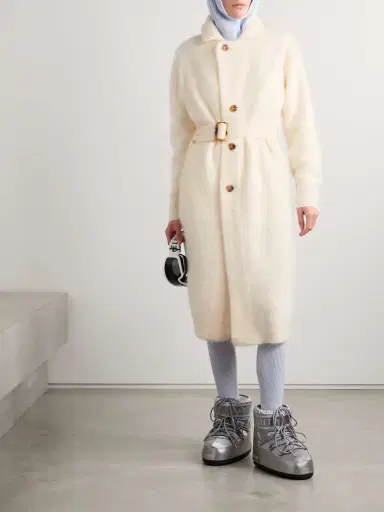 Guest In Residence Grizzly Belted Brushed-cashmere Coat | Thumbnail 2 Guest In Residence Grizzly Belted Brushed-cashmere Coat | Thumbnail 2