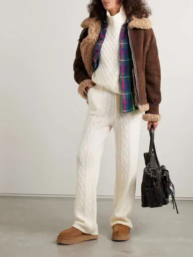 Guest In Residence Cable-knit Wool And Cashmere-blend Straight-leg Pants | Thumbnail 2 Guest In Residence Cable-knit Wool And Cashmere-blend Straight-leg Pants | Thumbnail 2