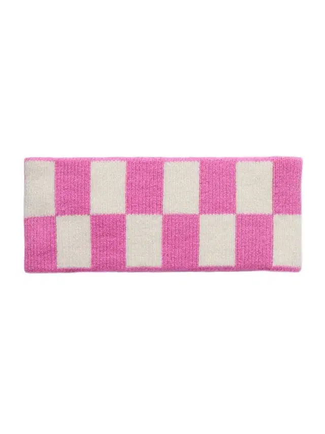Checked Cashmere Headband Checked Cashmere Headband