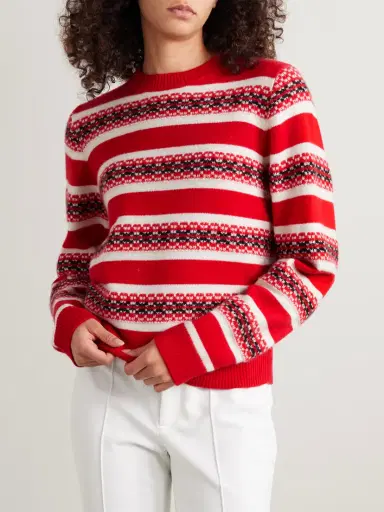 Guest In Residence Fair Isle Cashmere-jacquard Sweater | Thumbnail 3 Guest In Residence Fair Isle Cashmere-jacquard Sweater | Thumbnail 3