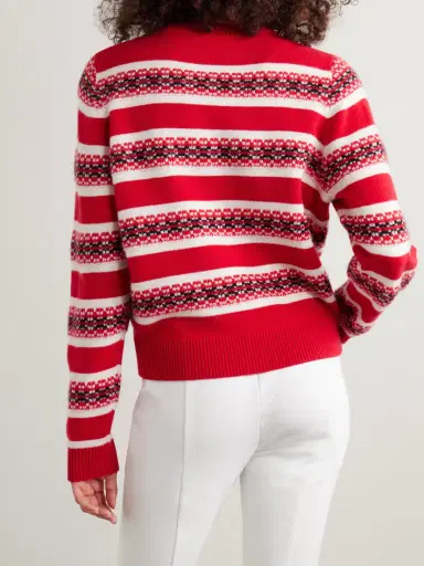 Guest In Residence Fair Isle Cashmere-jacquard Sweater | Thumbnail 4 Guest In Residence Fair Isle Cashmere-jacquard Sweater | Thumbnail 4