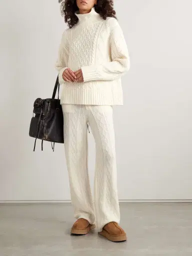 Guest In Residence Cable-knit Wool And Cashmere-blend Turtleneck Sweater | Thumbnail 2 Guest In Residence Cable-knit Wool And Cashmere-blend Turtleneck Sweater | Thumbnail 2