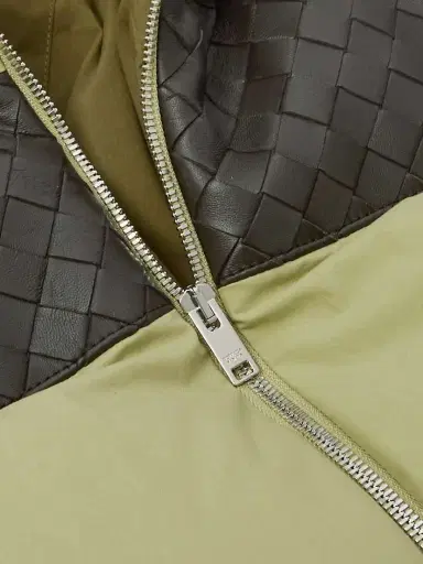 Bottega Veneta Quilted Intrecciato Leather-trimmed Padded Cotton-shell Down Jacket | Thumbnail 5 Bottega Veneta Quilted Intrecciato Leather-trimmed Padded Cotton-shell Down Jacket | Thumbnail 5