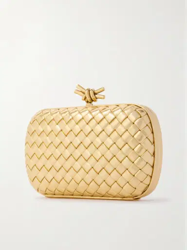 Bottega Veneta Knot Padded Intrecciato Metallic Leather Clutch | Thumbnail 3 Bottega Veneta Knot Padded Intrecciato Metallic Leather Clutch | Thumbnail 3