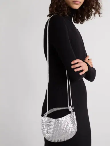 Bottega Veneta Sardine Mini Intrecciato Metallic Leather Shoulder Bag | Thumbnail 2 Bottega Veneta Sardine Mini Intrecciato Metallic Leather Shoulder Bag | Thumbnail 2