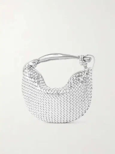 Bottega Veneta Sardine Mini Intrecciato Metallic Leather Shoulder Bag | Thumbnail 3 Bottega Veneta Sardine Mini Intrecciato Metallic Leather Shoulder Bag | Thumbnail 3