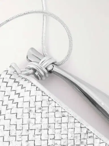 Bottega Veneta Sardine Mini Intrecciato Metallic Leather Shoulder Bag | Thumbnail 4 Bottega Veneta Sardine Mini Intrecciato Metallic Leather Shoulder Bag | Thumbnail 4