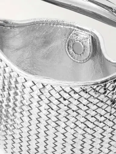 Bottega Veneta Sardine Mini Intrecciato Metallic Leather Shoulder Bag | Thumbnail 5 Bottega Veneta Sardine Mini Intrecciato Metallic Leather Shoulder Bag | Thumbnail 5