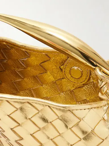 Bottega Veneta Sardine Mini Intrecciato Metallic Leather Shoulder Bag | Thumbnail 5 Bottega Veneta Sardine Mini Intrecciato Metallic Leather Shoulder Bag | Thumbnail 5