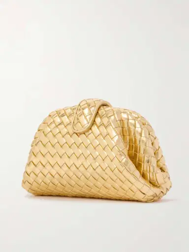 Bottega Veneta Lauren 1980 Small Intrecciato Metallic Leather Clutch | Thumbnail 3 Bottega Veneta Lauren 1980 Small Intrecciato Metallic Leather Clutch | Thumbnail 3