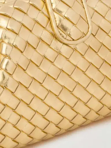 Bottega Veneta Lauren 1980 Small Intrecciato Metallic Leather Clutch | Thumbnail 4 Bottega Veneta Lauren 1980 Small Intrecciato Metallic Leather Clutch | Thumbnail 4