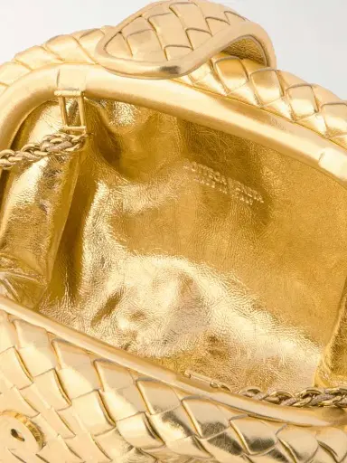 Bottega Veneta Lauren 1980 Small Intrecciato Metallic Leather Clutch | Thumbnail 5 Bottega Veneta Lauren 1980 Small Intrecciato Metallic Leather Clutch | Thumbnail 5