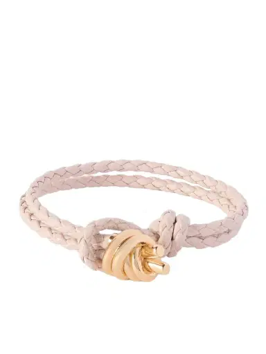 Bottega Veneta Intrecciato eather And Gold-tone Bracelet | Thumbnail 1 Bottega Veneta Intrecciato eather And Gold-tone Bracelet | Thumbnail 1