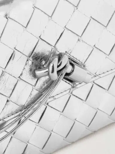 Bottega Veneta Long Andiamo Intrecciato Metallic Leather Clutch | Thumbnail 4 Bottega Veneta Long Andiamo Intrecciato Metallic Leather Clutch | Thumbnail 4