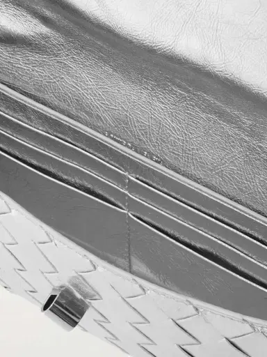 Bottega Veneta Long Andiamo Intrecciato Metallic Leather Clutch | Thumbnail 5 Bottega Veneta Long Andiamo Intrecciato Metallic Leather Clutch | Thumbnail 5