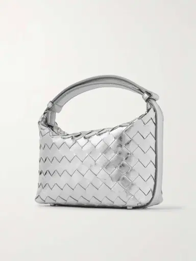 Bottega Veneta Wallace Mini Intrecciato Metallic Leather Shoulder Bag | Thumbnail 3 Bottega Veneta Wallace Mini Intrecciato Metallic Leather Shoulder Bag | Thumbnail 3