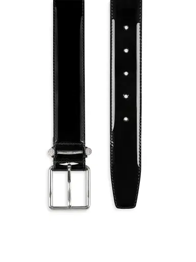 Christian Louboutin Men's Chambeliss Belt - Black - Size 46 | Thumbnail 3 Christian Louboutin Men's Chambeliss Belt - Black - Size 46 | Thumbnail 3