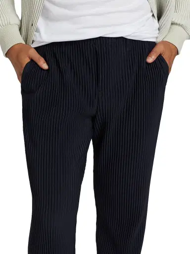 Homme Plissé Issey Miyake Men's Basic Straight-Fit Pleated Pants - Navy | Thumbnail 6 Homme Plissé Issey Miyake Men's Basic Straight-Fit Pleated Pants - Navy | Thumbnail 6
