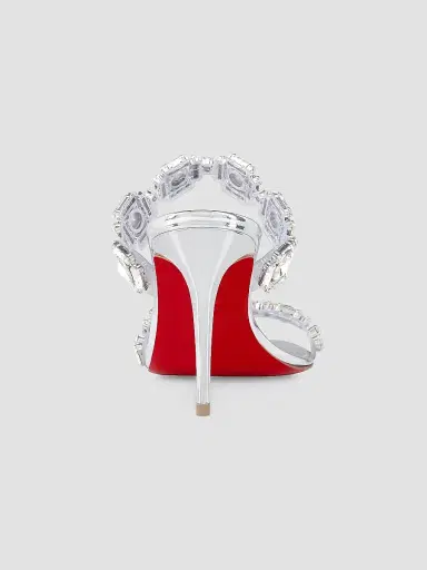 Christian Louboutin Women's Just Jewel 85MM Specchio Leather Heels - Crystal | Thumbnail 3 Christian Louboutin Women's Just Jewel 85MM Specchio Leather Heels - Crystal | Thumbnail 3