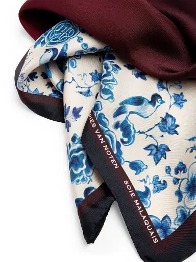 Dries Van Noten Women's Foulard Soie Malaquais Silk Scarf | Thumbnail 2 Dries Van Noten Women's Foulard Soie Malaquais Silk Scarf | Thumbnail 2