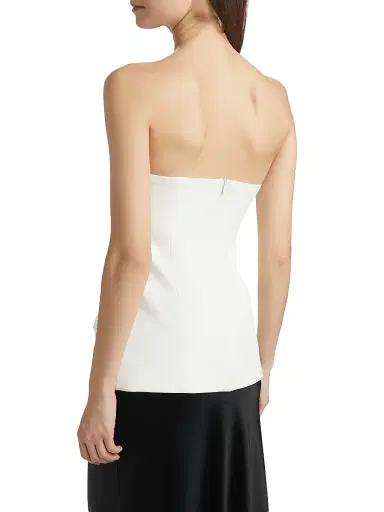 Nonchalant Label Women's Petra Strapless Tailored Top - Winter White | Thumbnail 5 Nonchalant Label Women's Petra Strapless Tailored Top - Winter White | Thumbnail 5