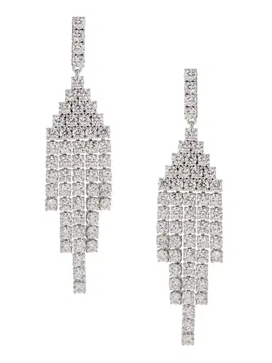 Adriana Orsini Women's Diana Rhodium-Plated & Cubic Zirconia Chandelier Earrings - Silver | Thumbnail 1 Adriana Orsini Women's Diana Rhodium-Plated & Cubic Zirconia Chandelier Earrings - Silver | Thumbnail 1