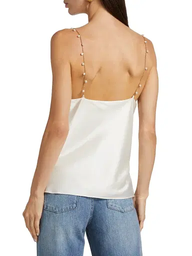 Cami NYC Women's Busy Cowlneck Silk-Blend Blouse - White | Thumbnail 5 Cami NYC Women's Busy Cowlneck Silk-Blend Blouse - White | Thumbnail 5