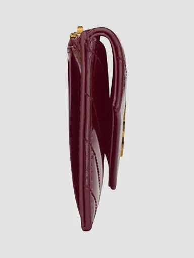 Saint Laurent Women's Cassandre Matelassé Fragments Flap Card Case in Patent Leather | Thumbnail 3 Saint Laurent Women's Cassandre Matelassé Fragments Flap Card Case in Patent Leather | Thumbnail 3