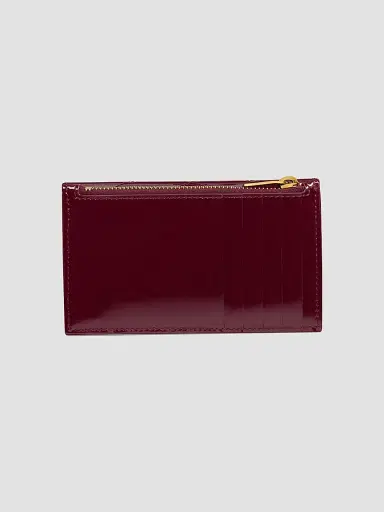 Saint Laurent Women's Cassandre Matelassé Fragments Flap Card Case in Patent Leather | Thumbnail 4 Saint Laurent Women's Cassandre Matelassé Fragments Flap Card Case in Patent Leather | Thumbnail 4