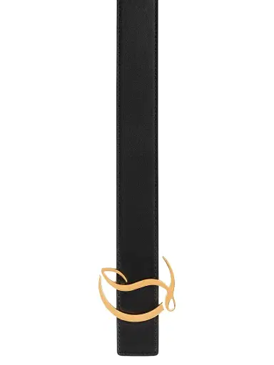 Christian Louboutin Women's CL Logo Leather Belt | Thumbnail 3 Christian Louboutin Women's CL Logo Leather Belt | Thumbnail 3