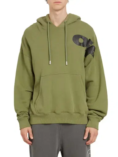 Off-White Men's Shared Logo Skate Hoodie - Four Leaf Clover | Thumbnail 2 Off-White Men's Shared Logo Skate Hoodie - Four Leaf Clover | Thumbnail 2