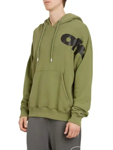 Off-White Men's Shared Logo Skate Hoodie - Four Leaf Clover | Thumbnail 3 Off-White Men's Shared Logo Skate Hoodie - Four Leaf Clover | Thumbnail 3