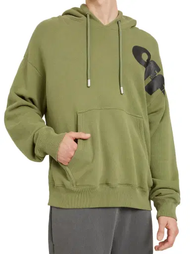 Off-White Men's Shared Logo Skate Hoodie - Four Leaf Clover | Thumbnail 5 Off-White Men's Shared Logo Skate Hoodie - Four Leaf Clover | Thumbnail 5