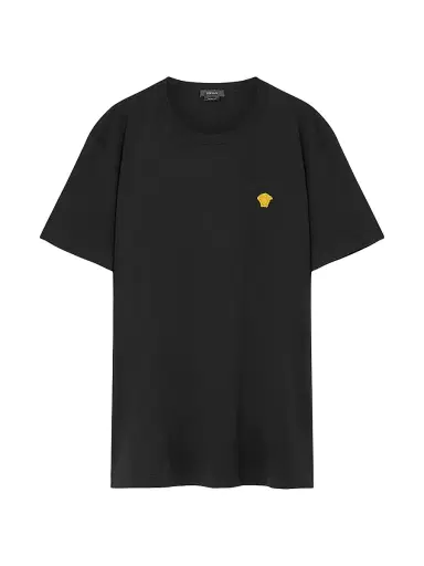 Versace Men's Medusa Pop Embroidered T-Shirt | Thumbnail 1 Versace Men's Medusa Pop Embroidered T-Shirt | Thumbnail 1