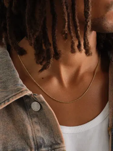 Alex Moss New York 20-inch 14-Karat Gold Ball Chain Necklace - Men | Thumbnail 2 Alex Moss New York 20-inch 14-Karat Gold Ball Chain Necklace - Men | Thumbnail 2