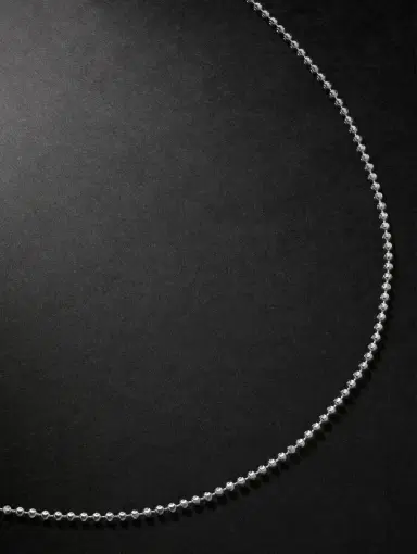 Alex Moss New York 18-inch 14-Karat White Gold Ball Chain Necklace - Men | Thumbnail 1 Alex Moss New York 18-inch 14-Karat White Gold Ball Chain Necklace - Men | Thumbnail 1