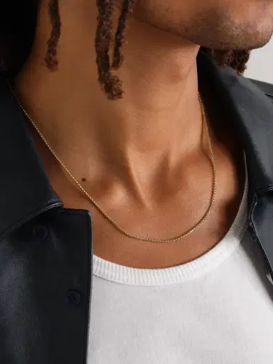 Alex Moss New York 20-inch 14-Karat Gold Box Chain Necklace - Men | Thumbnail 2 Alex Moss New York 20-inch 14-Karat Gold Box Chain Necklace - Men | Thumbnail 2