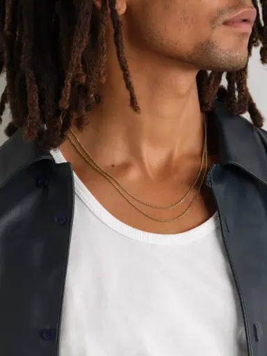 Alex Moss New York 20-inch 14-Karat Gold Box Chain Necklace - Men | Thumbnail 5 Alex Moss New York 20-inch 14-Karat Gold Box Chain Necklace - Men | Thumbnail 5