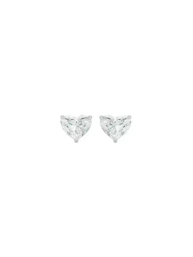 Wish Fine Jewelry 2.40ct Diamond 18K Gold Heart Shaped Stud Earrings | Thumbnail 1 Wish Fine Jewelry 2.40ct Diamond 18K Gold Heart Shaped Stud Earrings | Thumbnail 1